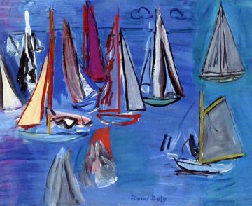 Regatta Artwork by Raoul Dufy