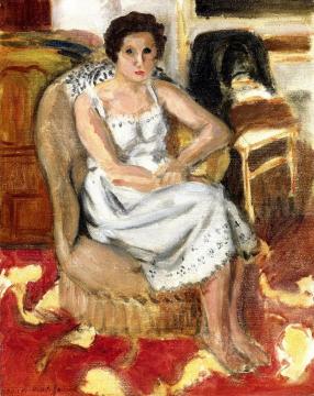 Woman Seated In An Armchair Artwork by Henri Matisse