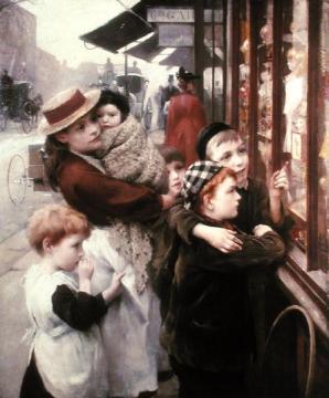 The Toy Shop Artwork by Thomas Benjamin Kennington