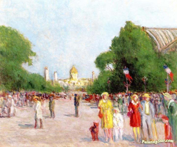 L'avenue Winston-churchill Artwork by Maximilien Luce