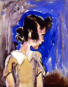 Girl in Blue Artwork by Alfred Henry Maurer