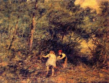 The Rabbit Burrow Artwork by Frederick McCubbin