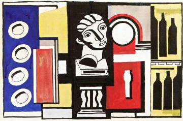 Still Life with Bust Artwork by Fernand Léger