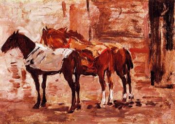 Norman Trotters Artwork by Eugène-Louis Boudin