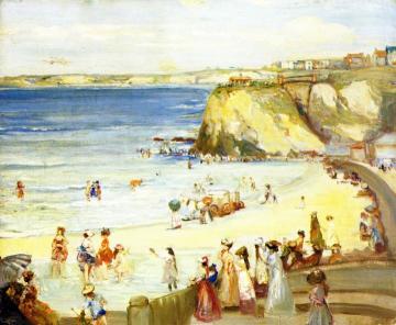 Newquay (Town Beach) Artwork by Charles Conder