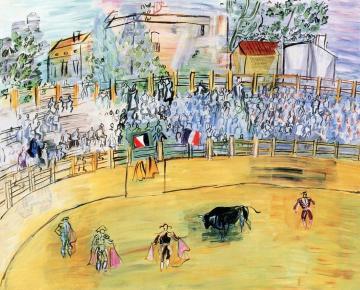 Bullfight Artwork by Raoul Dufy