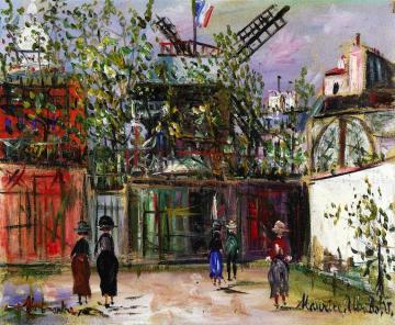 The Moulin de la Galette in Montmartre Artwork by Maurice Utrillo