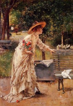 Afternoon in the Park Artwork by Alfred Stevens