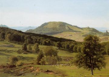 Landscape: Hill and Dale Artwork by Albert Bierstadt