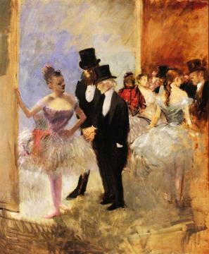 Gentlemen of the Opera Artwork by Jean-Louis Forain