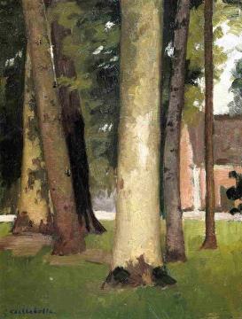 Yerres, Through The Grove, The Ornamental Farm Artwork by Gustave Caillebotte