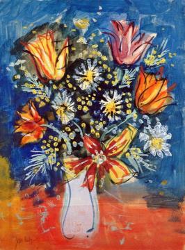 Bouquet Of Tulips Artwork by Jean Dufy