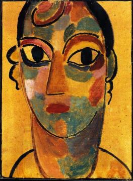 Mystical Head: Girl from Ascona Artwork by Alexej Jawlensky