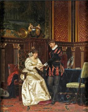 The Engagement Artwork by Charles Joseph Frederick Soulacroix