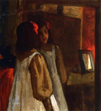 Alice in the Mirror Artwork by William Merritt Chase