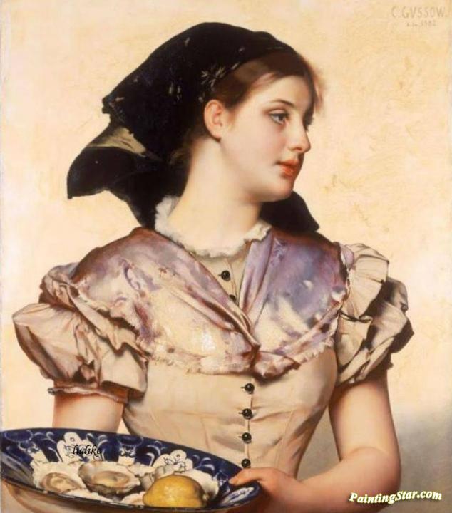The Oyster Girl Artwork by Karl Gussow