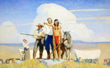 Pioneers - The Opening Of The Praries Artwork by Newell Convers (N.C.) Wyeth