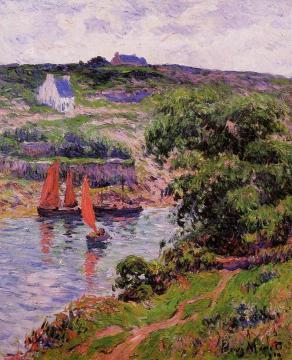 Dolain, Finistere Artwork by Henry Moret