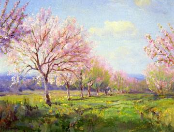 Peach Orchard on Mavericks Farm Artwork by Julian Onderdonk