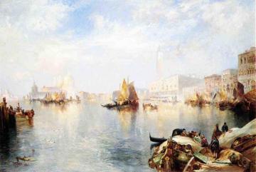 Venetian Grand Canal Artwork by Thomas Moran