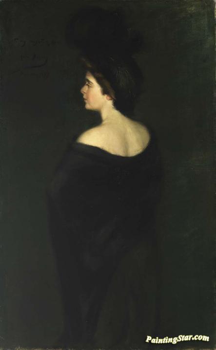 Laura in Black Artwork by Alice Pike Barney