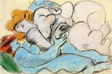 Two Nudes Artwork by Charles Edouard Jeanneret