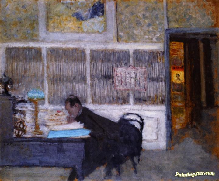 At The Revue Blanche (félix Fénéon) Artwork by Edouard Vuillard