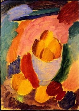 Still LIfe With Bowl and Apples Artwork by Alexej Jawlensky