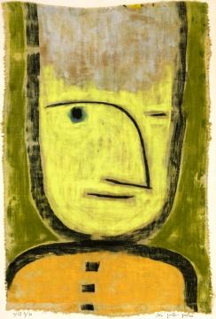 Yellow-green Artwork by Paul Klee