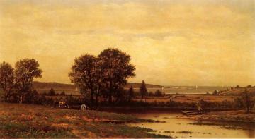 Grazing by the Water Artwork by Charles W. Knapp