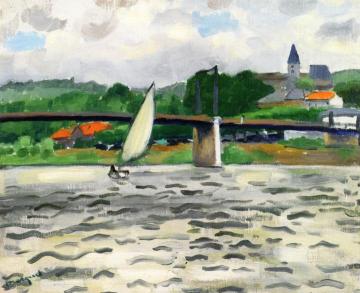 Sailing on the Seine at Triel Artwork by Albert Marquet