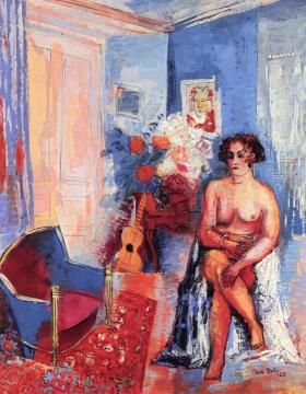 Nude With Armchair Artwork by Jean Dufy