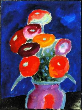 Flowers in a Vase Artwork by Alexej Jawlensky