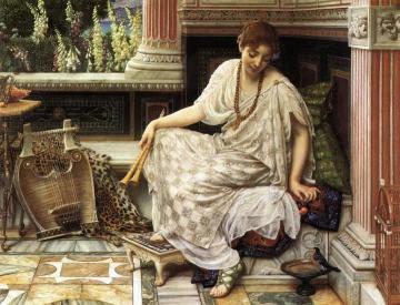 Chloe, Dulces Docta Modos Et Citharae Sciens Artwork by Sir Edward John Poynter