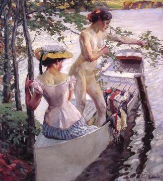 The Bathing Place Artwork by Edward Cucuel