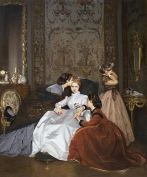 The Hesitant Bride Artwork by Auguste Toulmouche