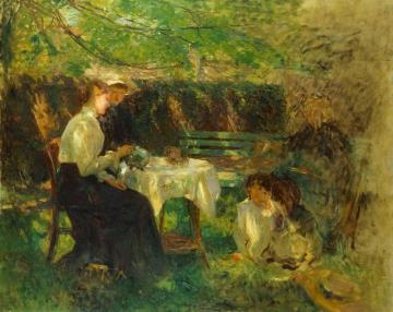 Tea In The Garden Artwork by Walter Frederick Osborne