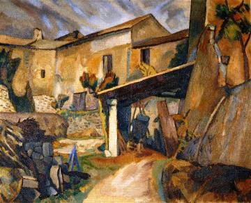 Farm-buildings, France Artwork by Roger Fry