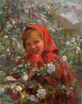 Village Beauty Artwork by Fedot Sychkov