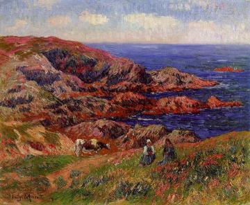 Cliffs at Kerserol, Finistere Artwork by Henry Moret