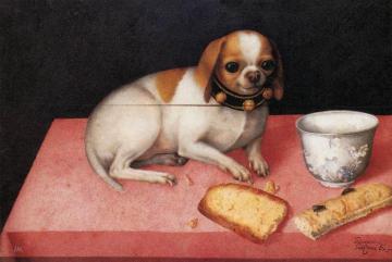 Nature Morte Au Petit Chien Artwork by Giovanna Garzonni