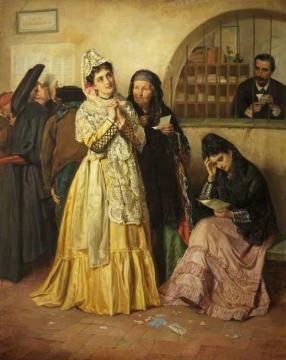 Good News And Bad News Artwork by John Bagnold Burgess