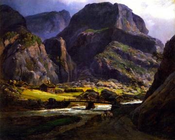 View Of Naerodalen Artwork by Johan Christian Dahl