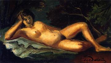 Reclining Woman Artwork by Andre Derain