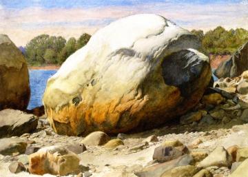Rocks by the Water Artwork by Charles Herbert Moore