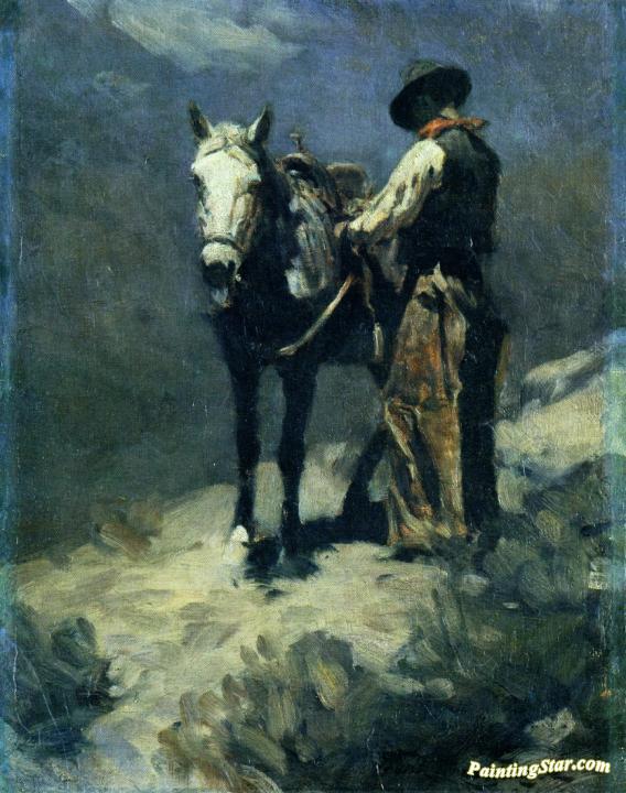 Night Herder Artwork by Frank Tenney Johnson