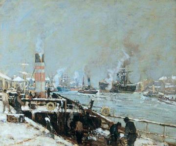 Winter on the River Clyde Artwork by James Kay