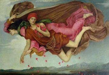 Night and Sleep Artwork by Evelyn de Morgan