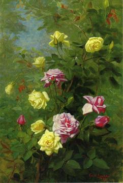 Climbing Roses Artwork by George Cochran Lambdin