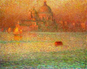The Salute, Winter Morning, Venice Artwork by Henri Le Sidaner